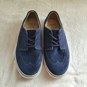 Young Boys Dress Shoes Blue Suede Janie and Jack